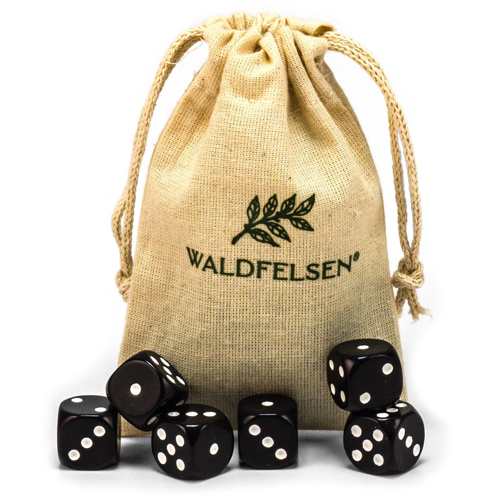 Waldfelsen Spiel – 2-50 Stk Standard Spielwürfel 16 mm Acrylwürfel Würfel bunt, Spielmaterial, Verschiedene Farben