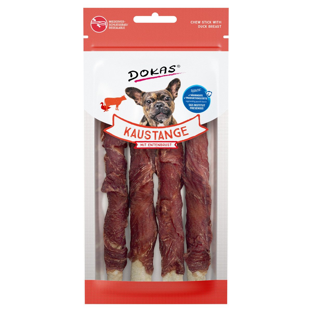 Dokas Kaustange mit Entenbrust 50 g, für: Hund