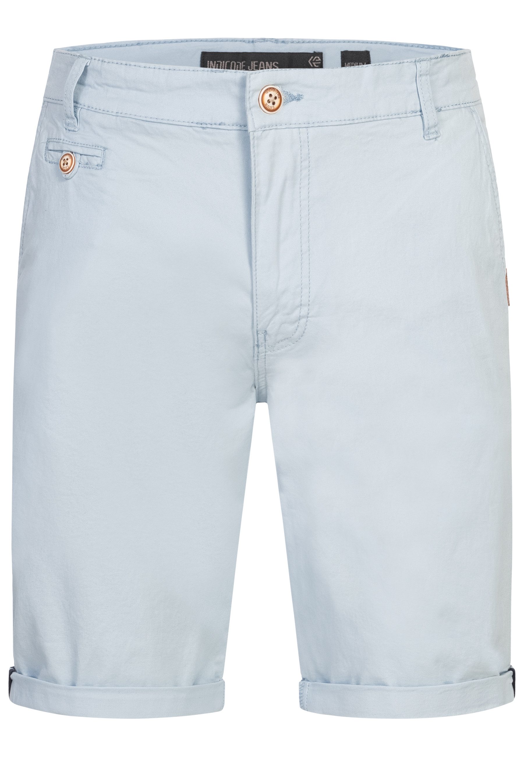Indicode Chinoshorts Creel aus elastischer Baumwoll-Qualität günstig online kaufen