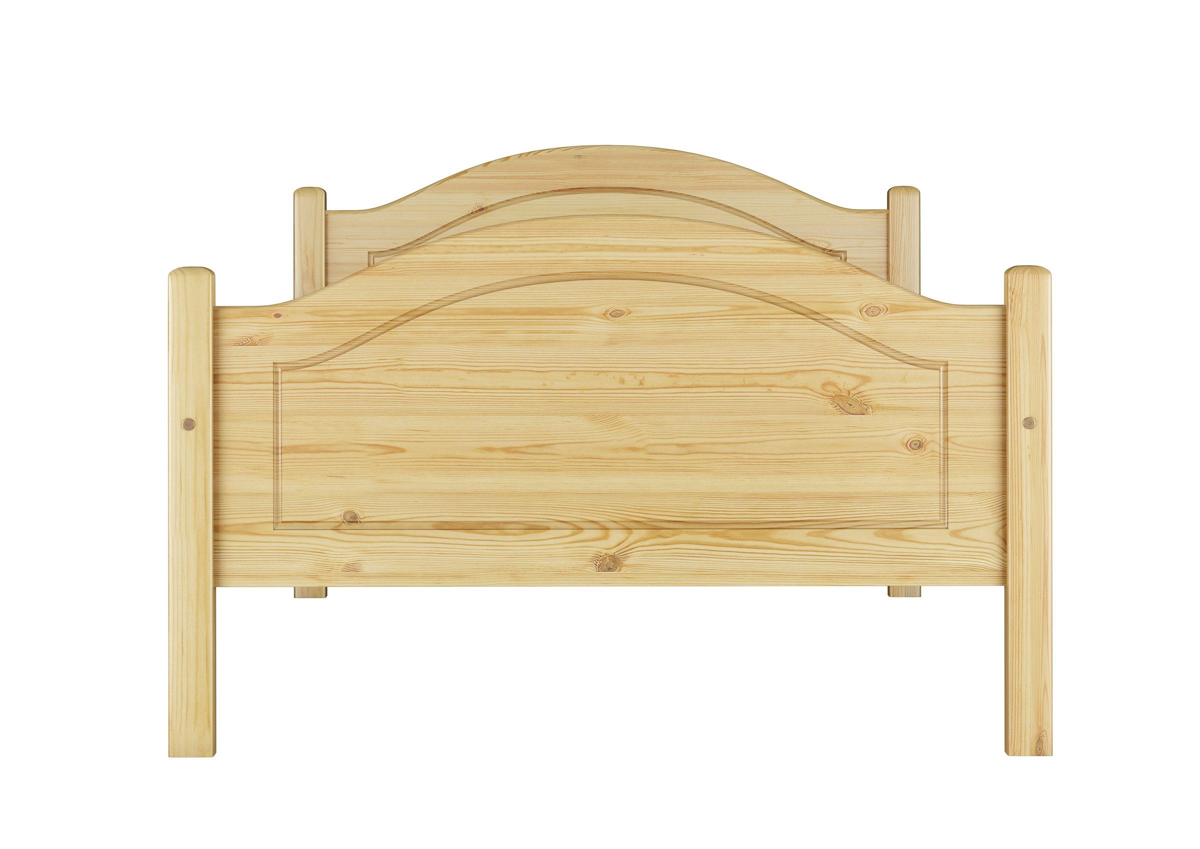 Bettkasten, und Rost Bett 90x200 Kiefer mit Massivholz-Einzelbett Kieferfarblos lackiert ERST-HOLZ