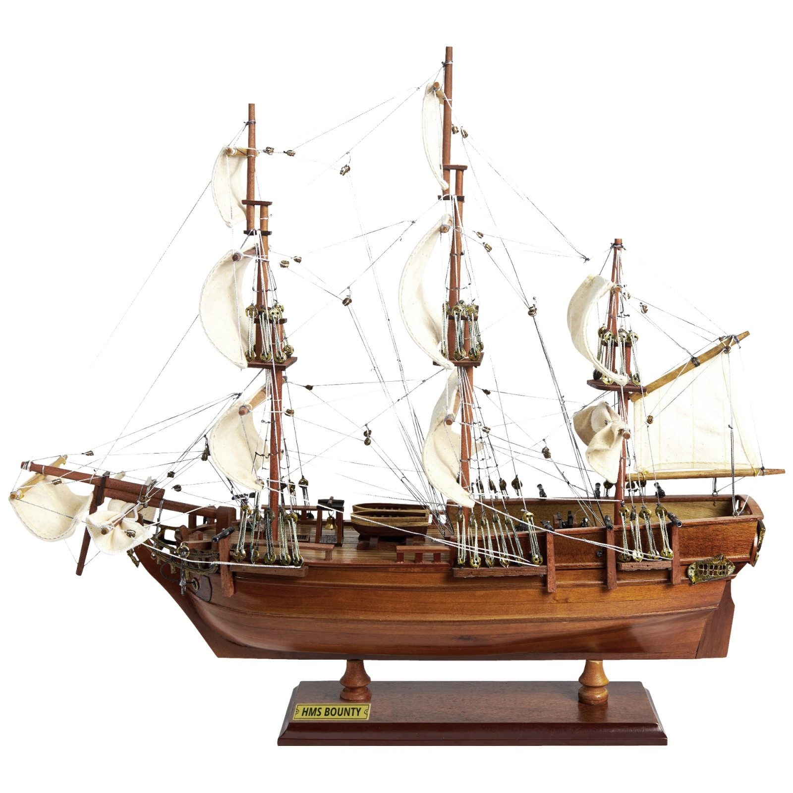 Dekoobjekt Segelschiff HMS Bounty Modellschiff Holz Schiff - kein Bausatz