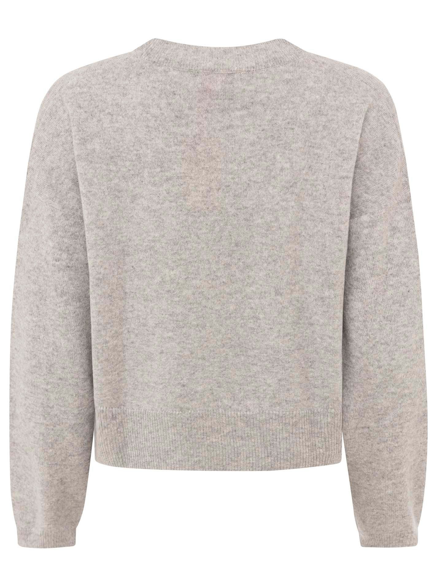 Zwillingsherz Kaschmirpullover Kastiger Rundhalspullover günstig online kaufen
