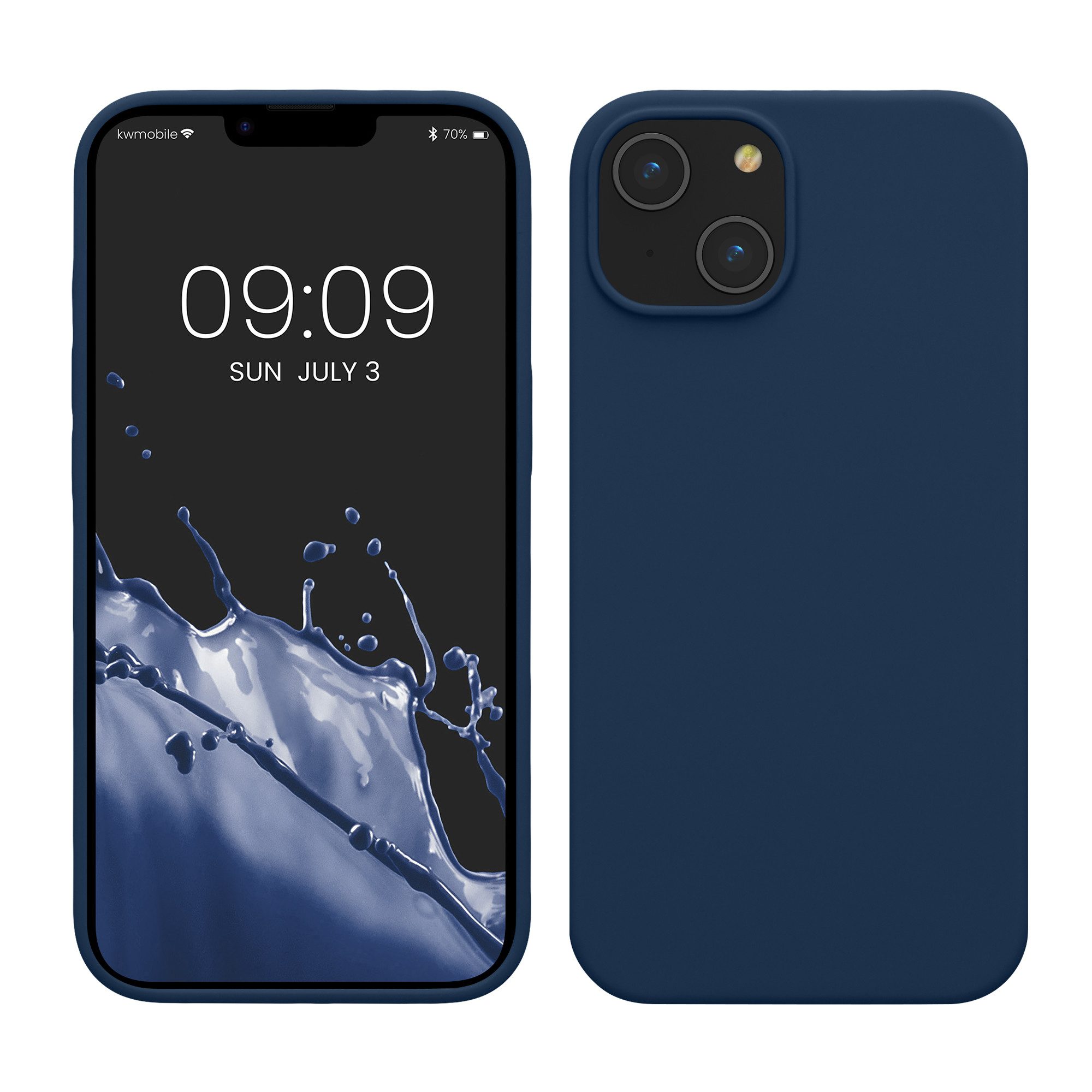 kwmobile Handyhülle Hülle für Apple iPhone 14, Hülle Silikon gummiert - Handyhülle - Handy Case Cover