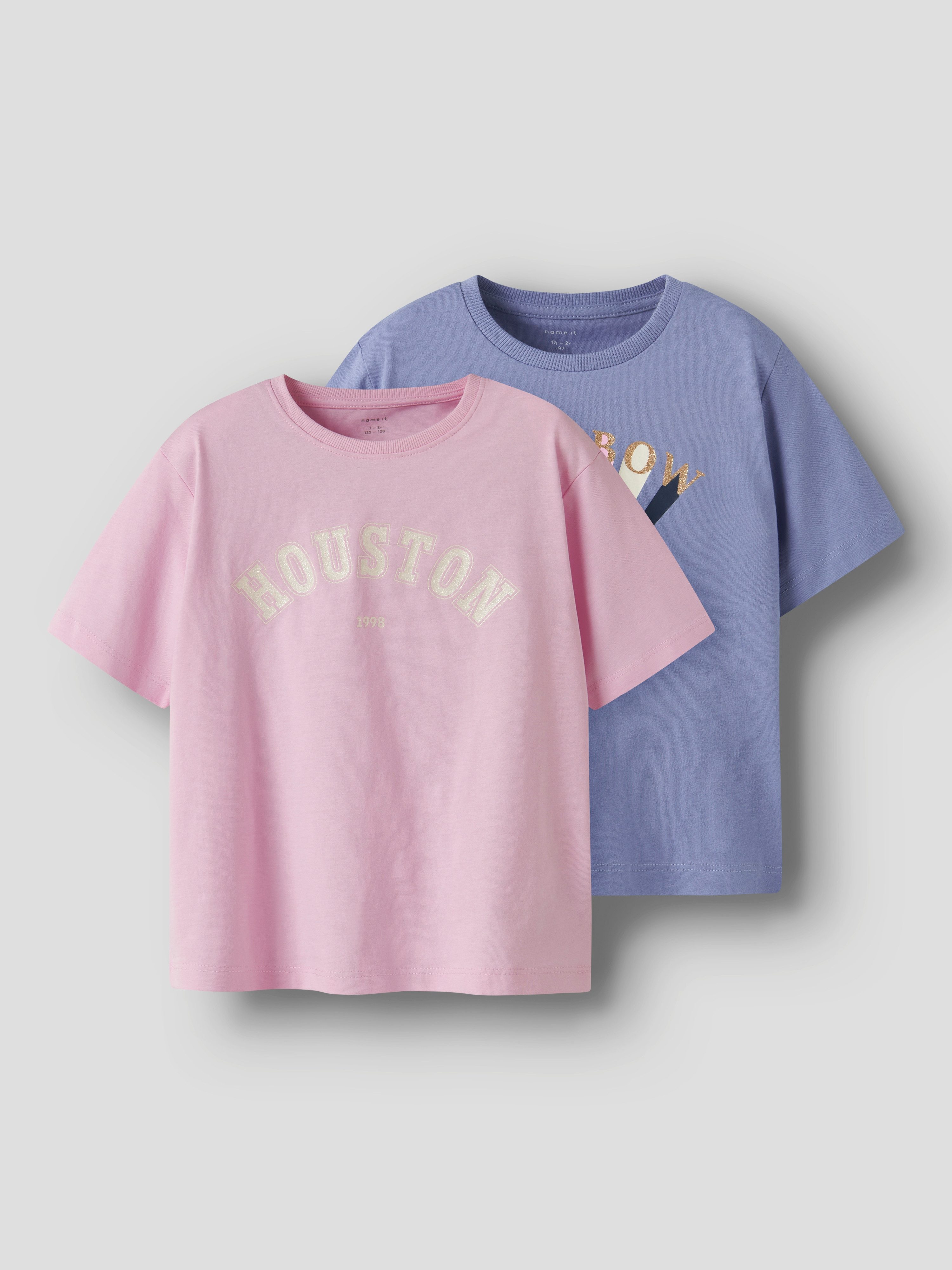 Name It T-Shirt NMFKATINKA 2P SS NREG TOP PB (Packung, 2-tlg)