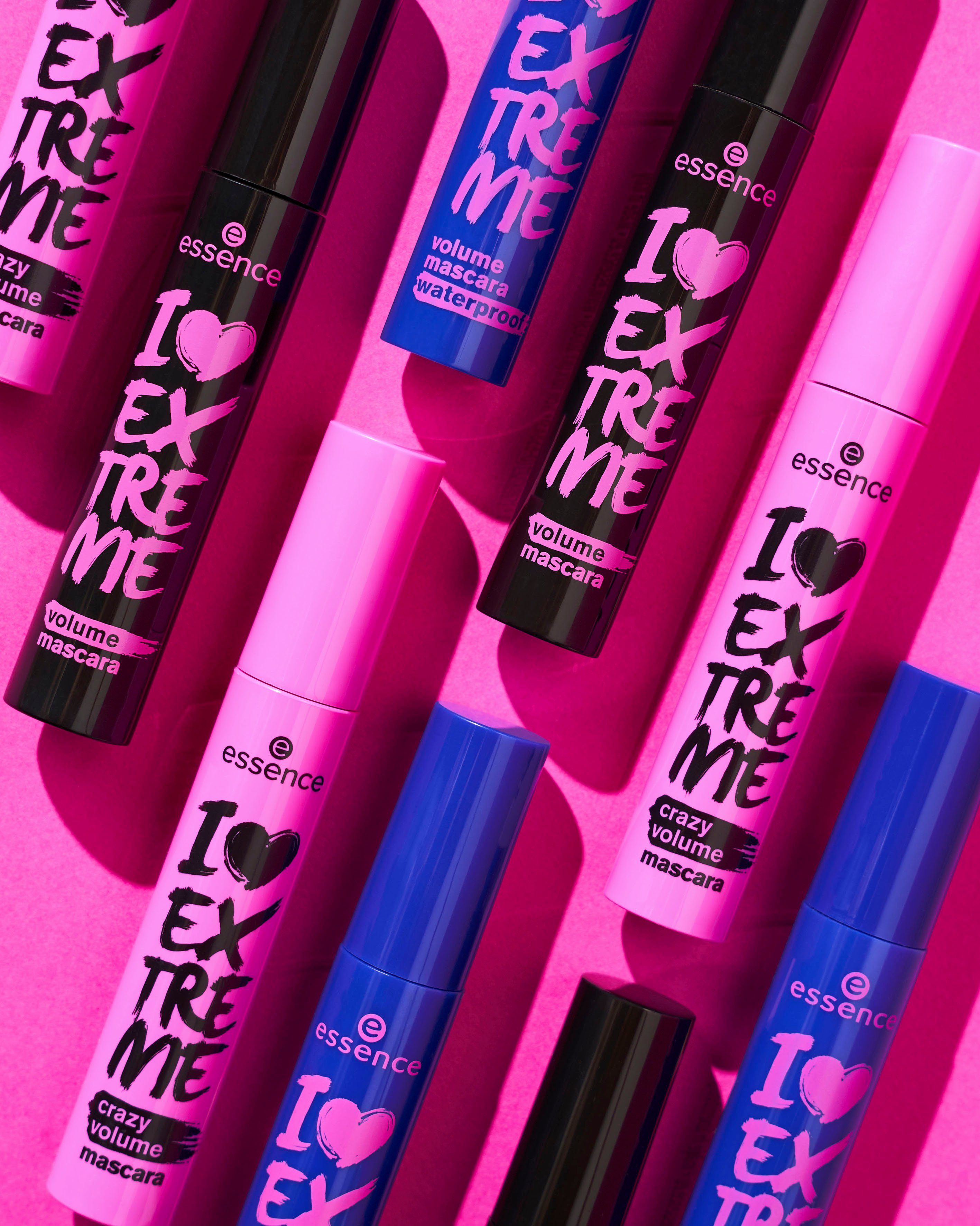 Essence Mascara I LOVE EXTREME crazy volume mascara, 3-tlg., mit cremiger Textur – Bild 4 von 5