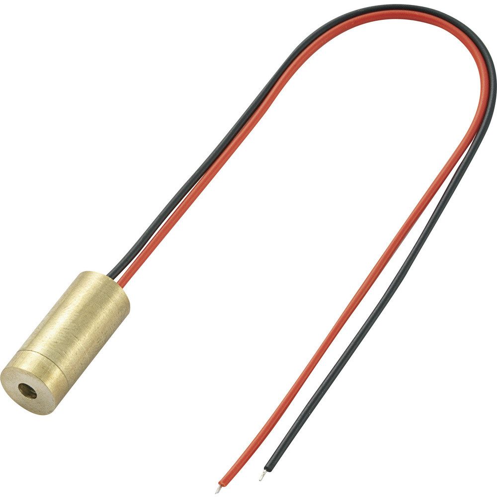 Laserpointer TRU COMPONENTS LM01RDD Lasermodul Punkt Rot 1 mW