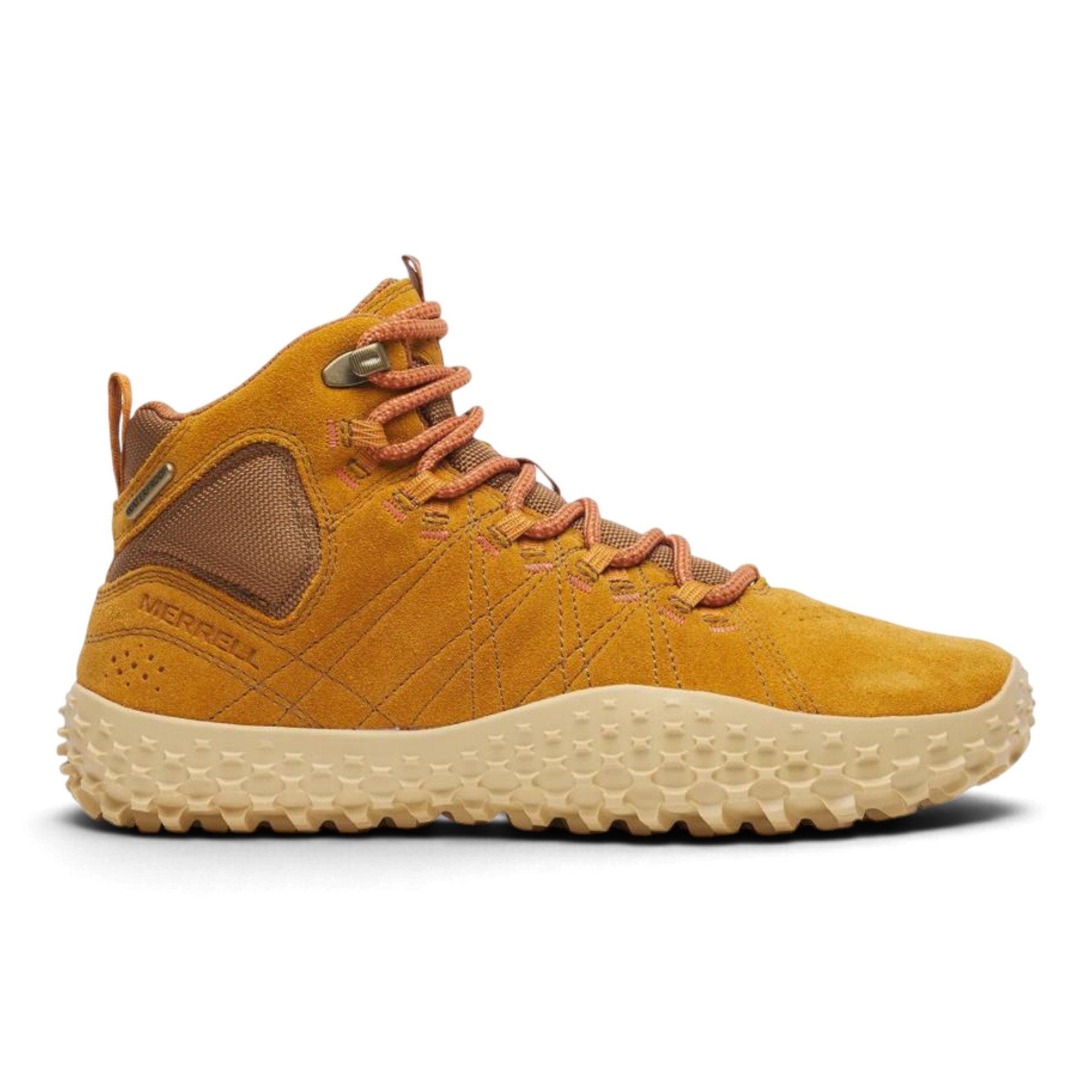 Merrell Wrapt Mid WP (Minimal-Laufschuhe, Leder, wasserdicht) 2026 goldbraun Sneaker