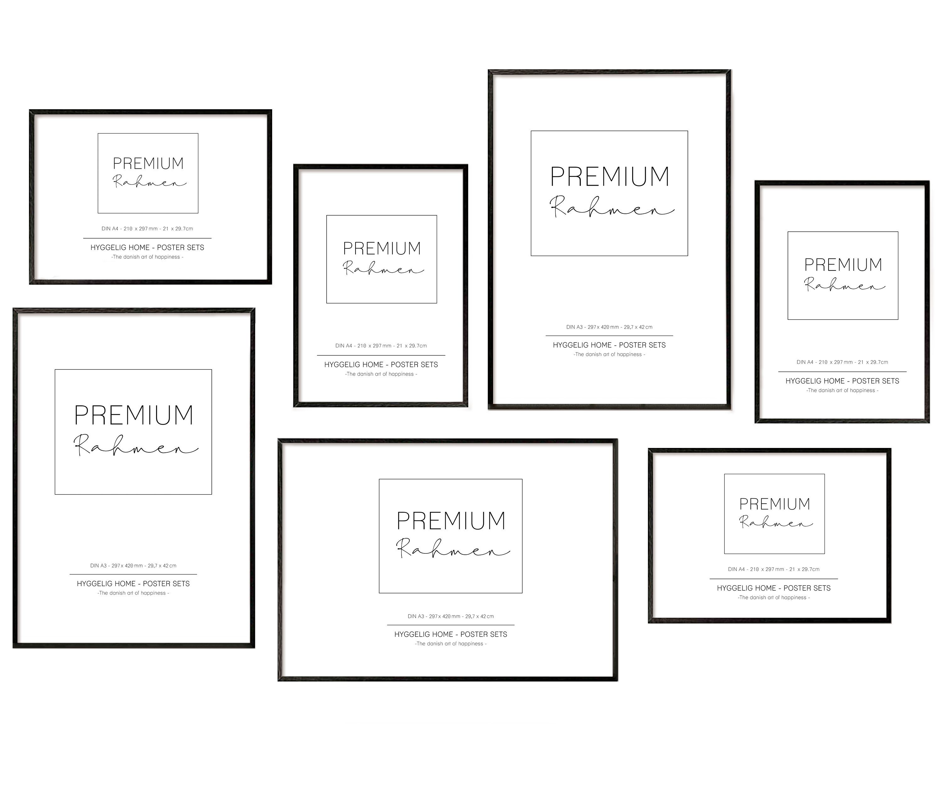 Hyggelig Home Bilderrahmen-Set Premium Fotorahmen Set günstig online kaufen