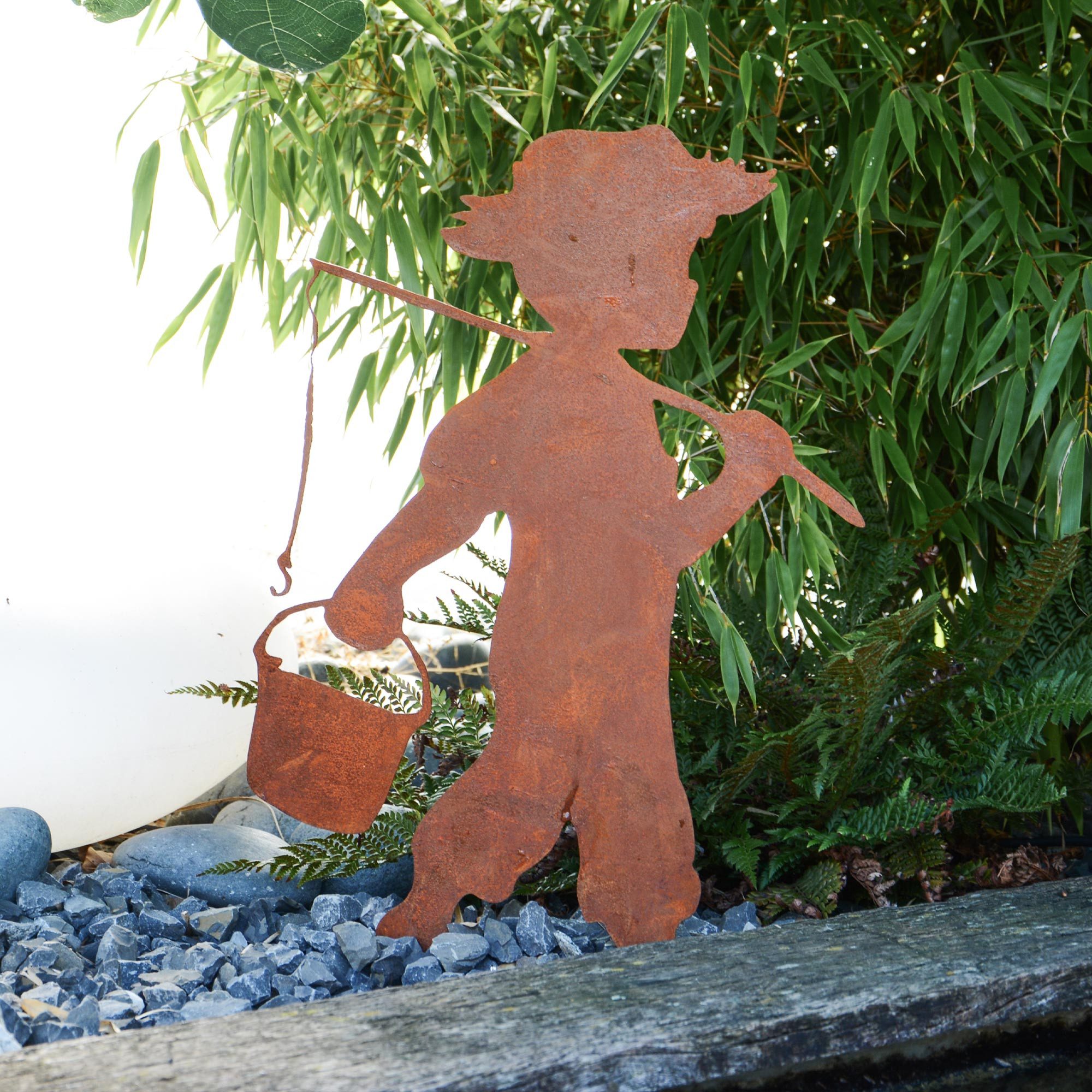 UNUS GARDEN Gartenstecker Roststecker Junge mit günstig online kaufen