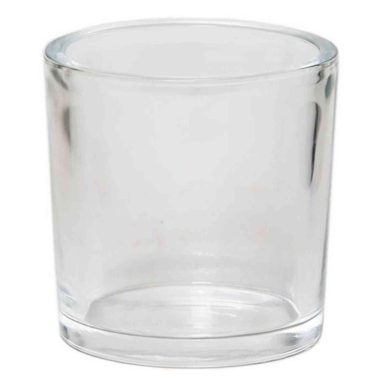 INNA-Glas Blumentopf Kerzenglas Levin, Zylinder - rund, klar, 12cm, Ø 12cm