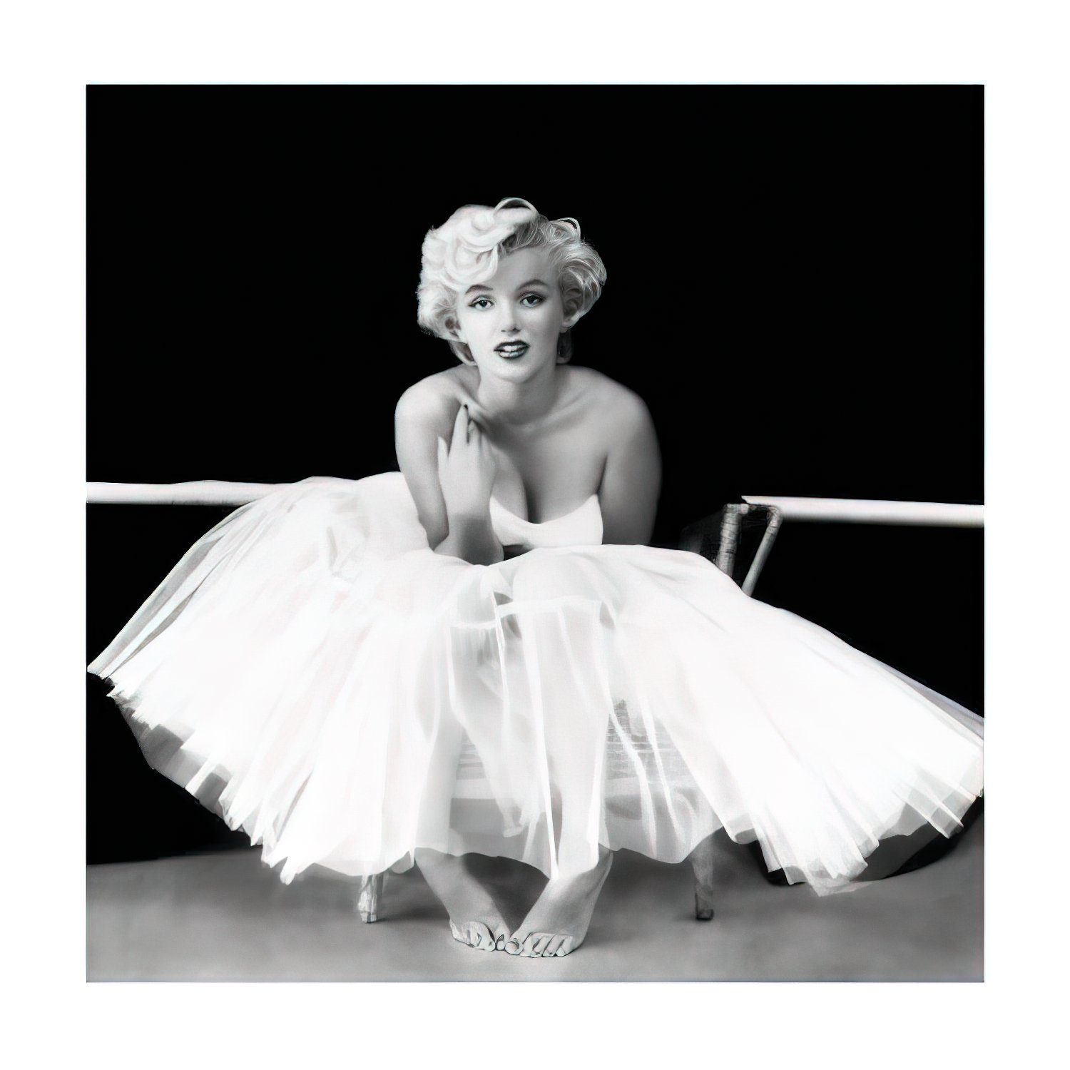 Close Up Kunstdruck Marilyn Monroe (Ballet Dancer) 30 x 30 cm