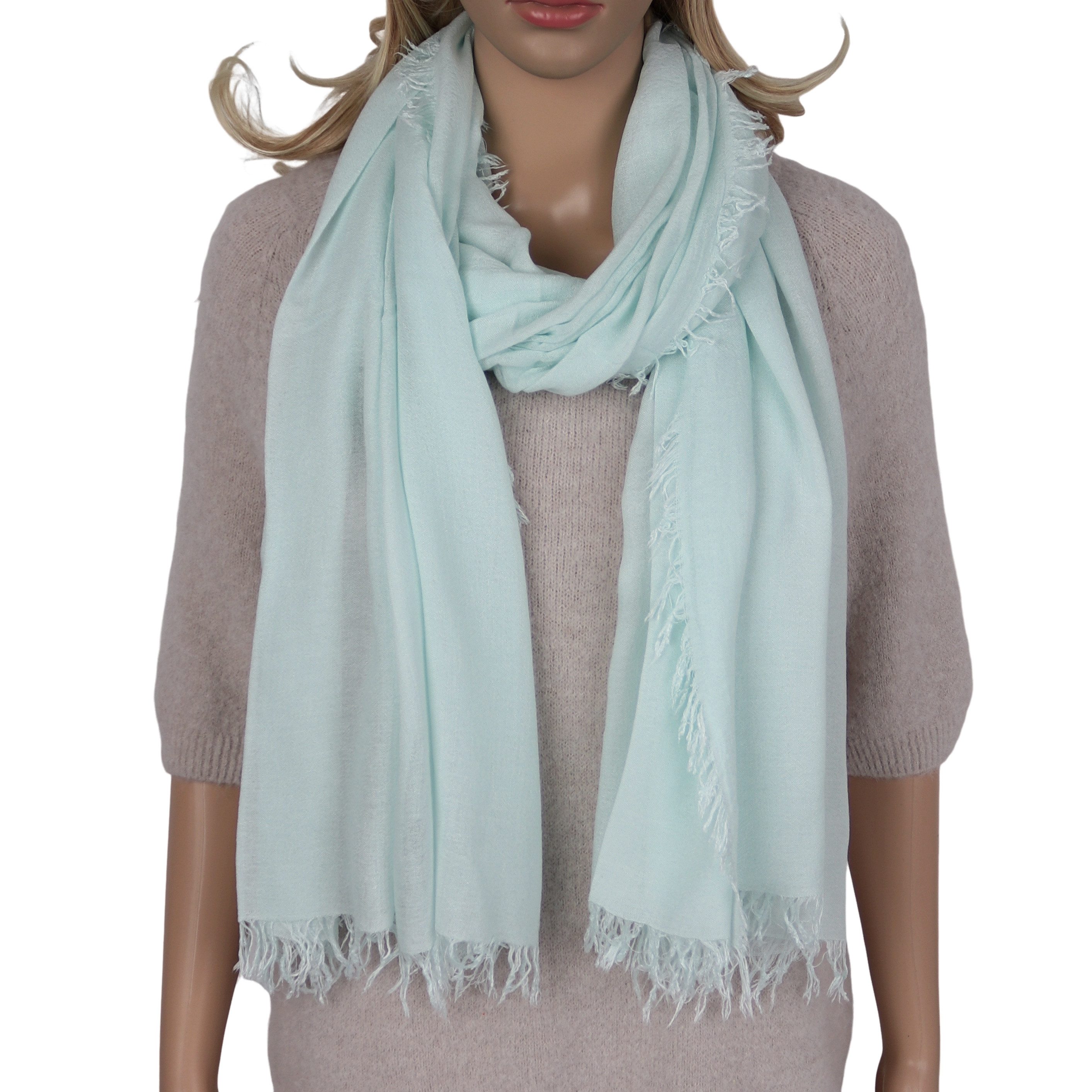 MIRROSI Modeschal weicher unifarbe Schal aus 100% Modal, Made in Italy, (viele tolle Farben zur Auswahl), Damen Halstuch ideal für Frühling, Sommer, Herbst