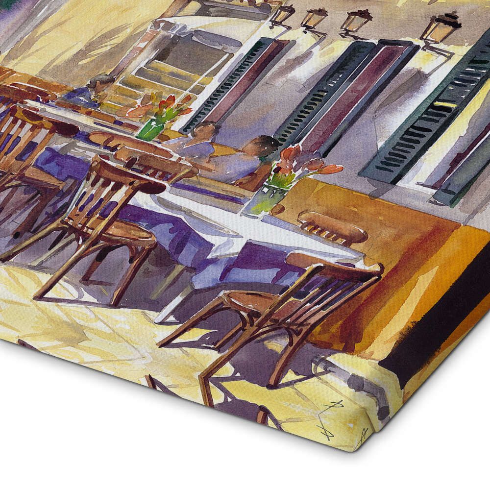 Posterlounge Wandbild Café in der Provence, Paul Simmons, erhältlich als Poster, Leinwandbild, Wandsticker oder Acrylglasbild