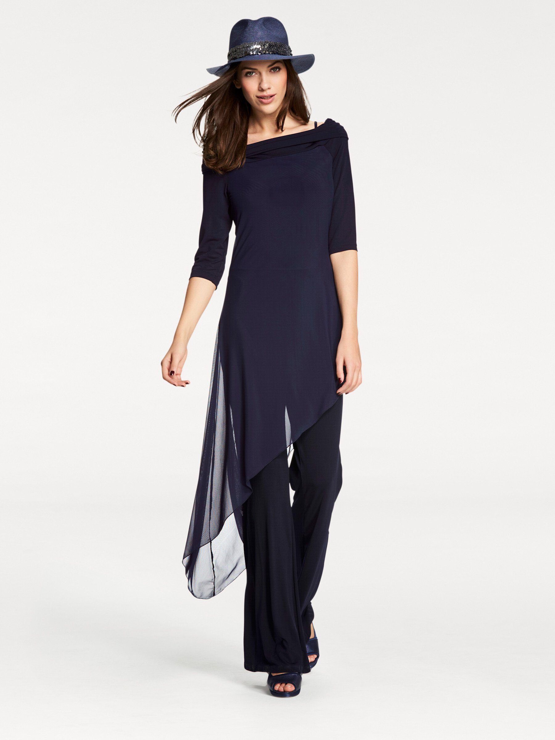 heine Jumpsuit Innenbeinlänge ca. 77 cm nachtblau