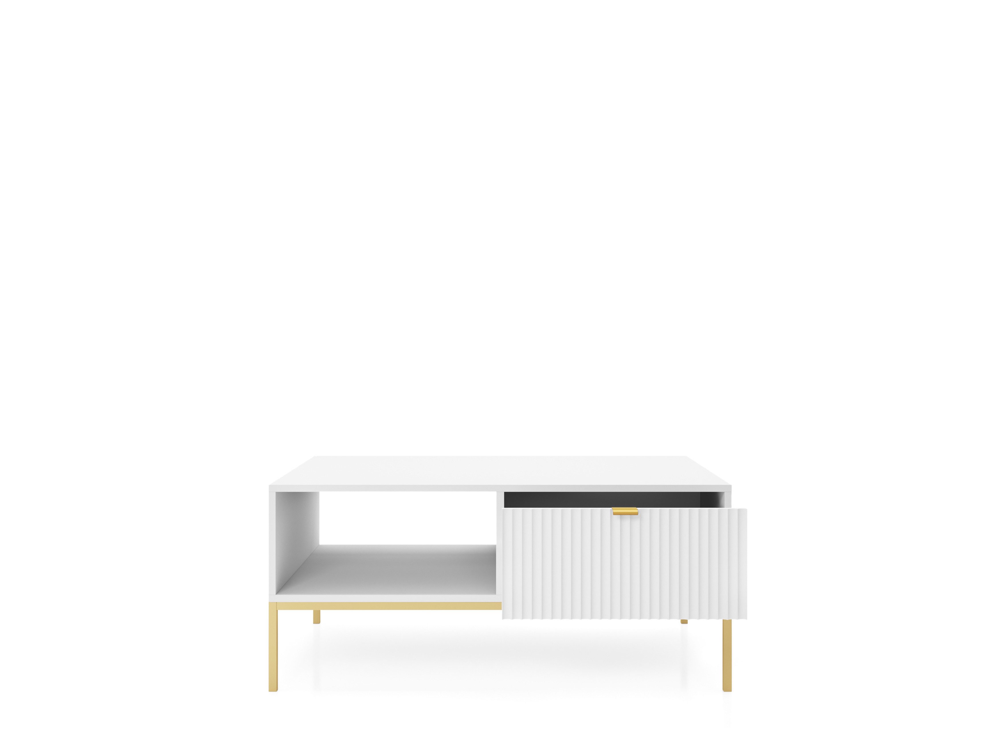 yourhouse24 Couchtisch NOVA Riffelfront Schublade (1 Tisch), Breite 104 cm