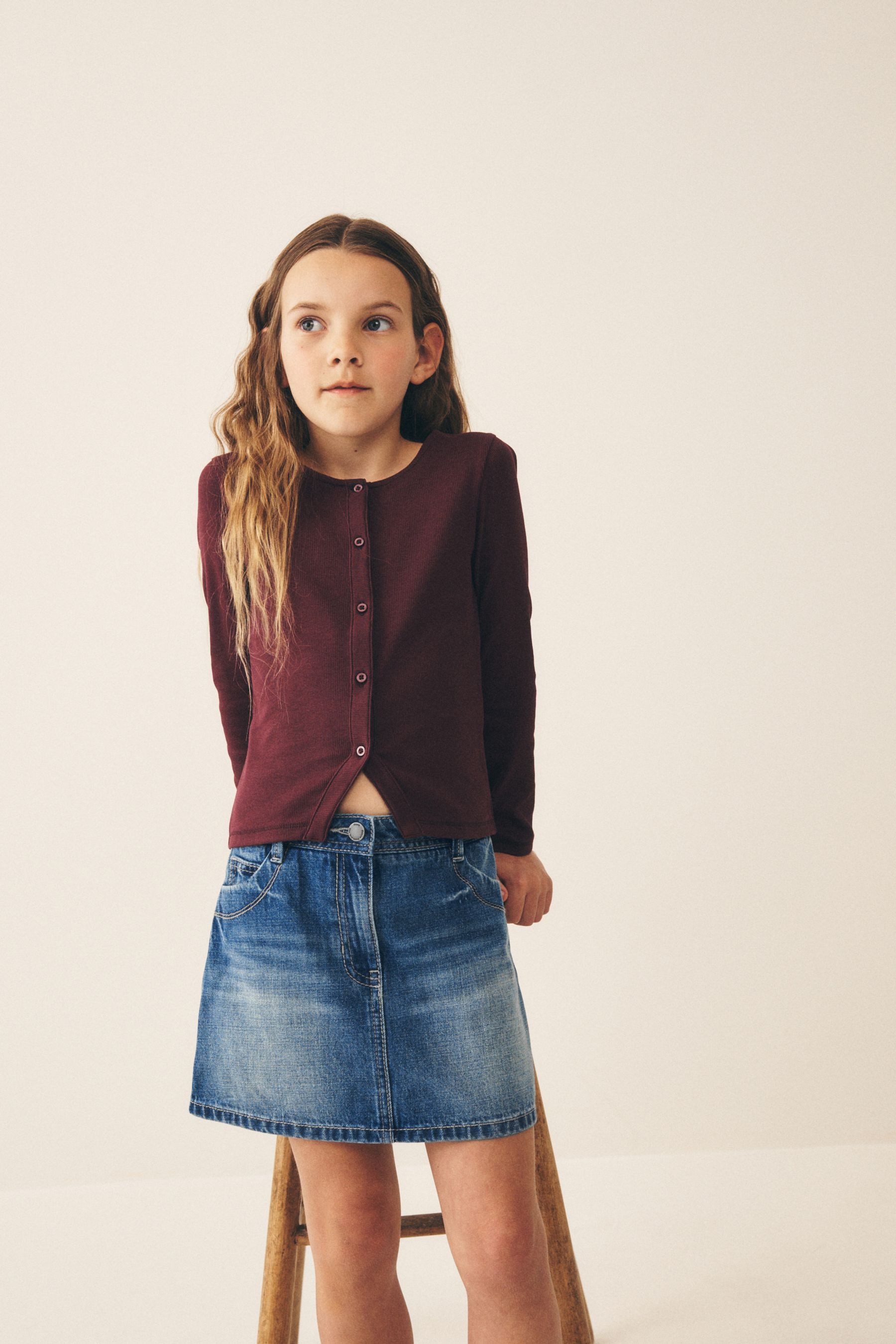 Next Jeansrock Denim-Rock aus 100 % Baumwolle (1-tlg)