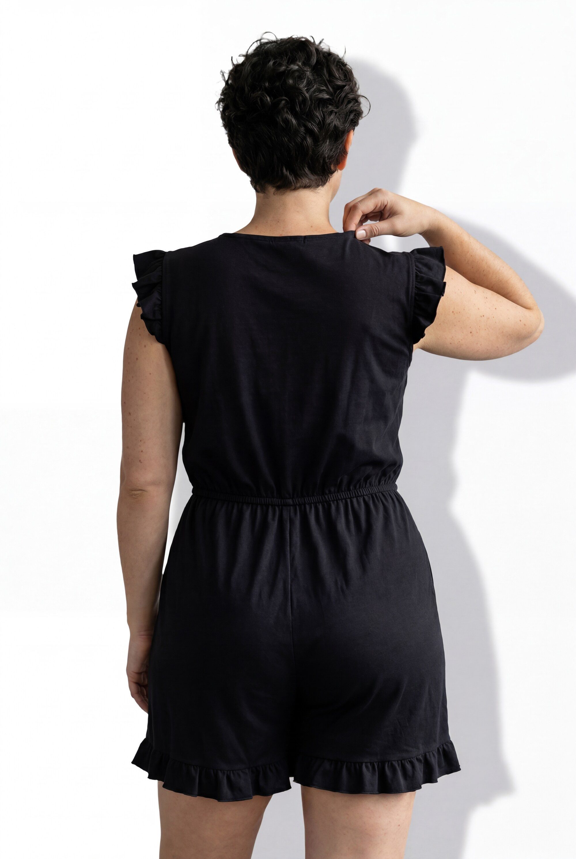 Ulla Popken Badekleid Badekleid Softcups Shorts Flügelärmel