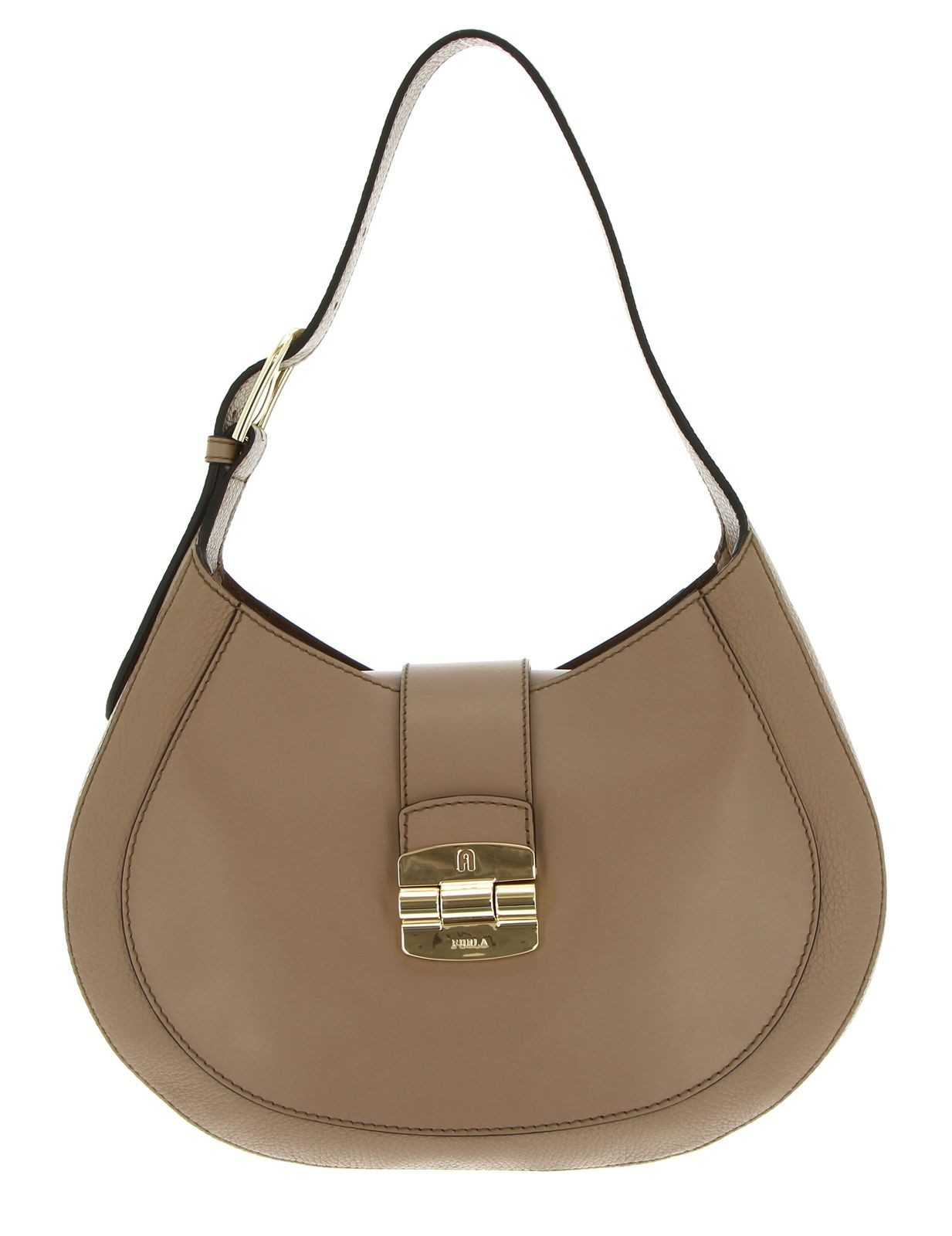 Furla Schultertasche Hobo, aus echtem Leder