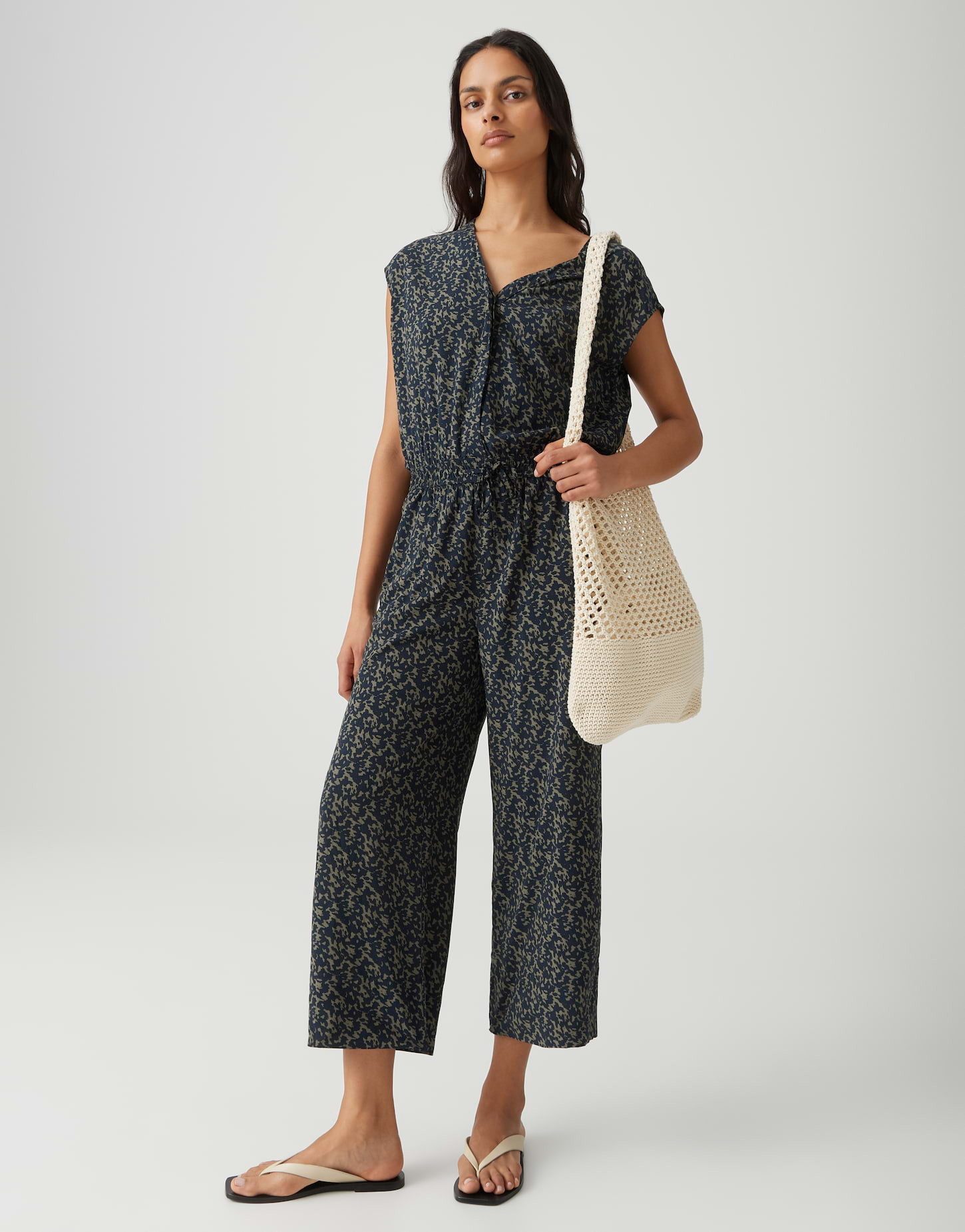 OPUS Jumpsuit MONELI SHADOW Wide mit abstrakten Printdesign