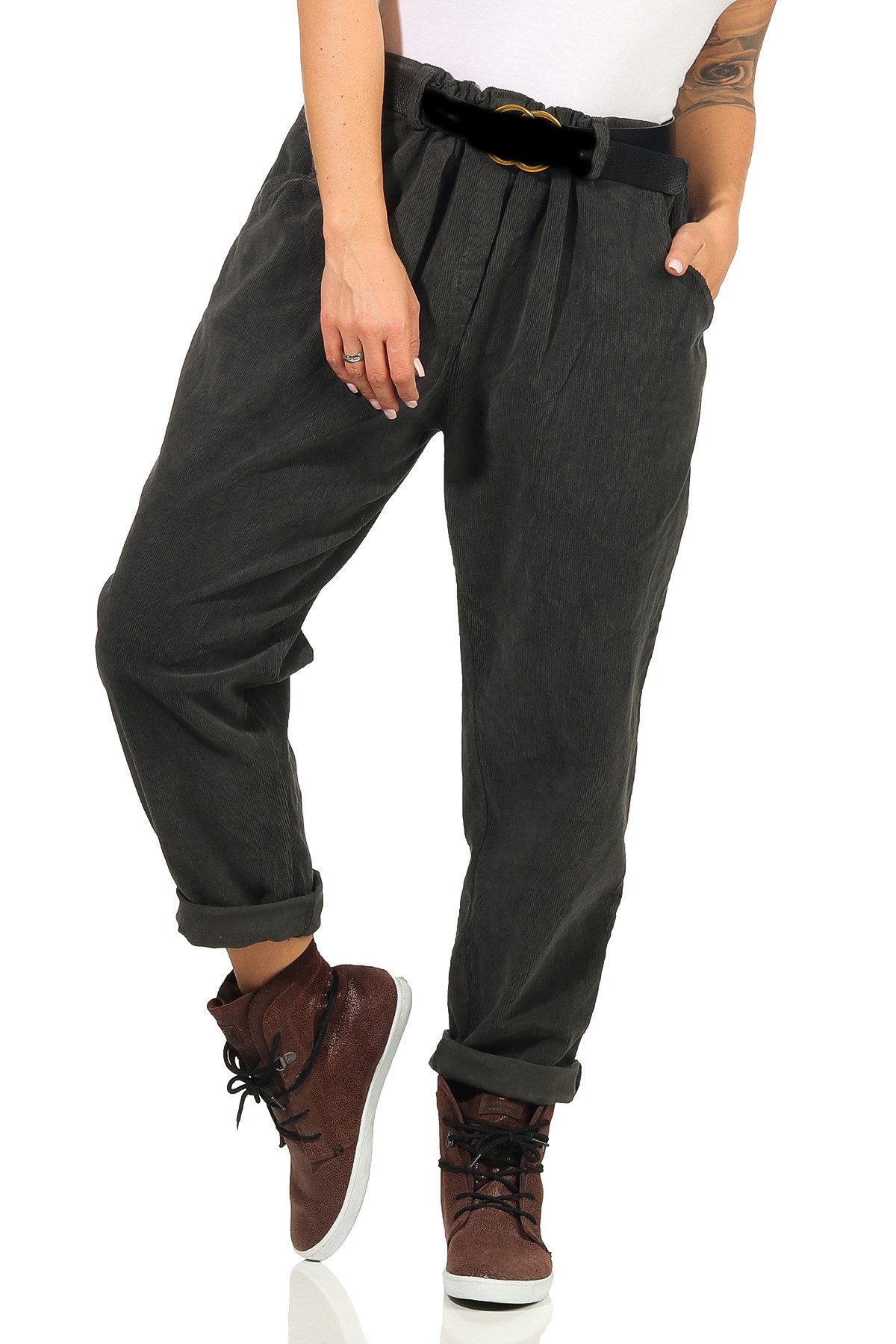 Mississhop Haremshose Damenhose mit Gürtel – günstig online kaufen