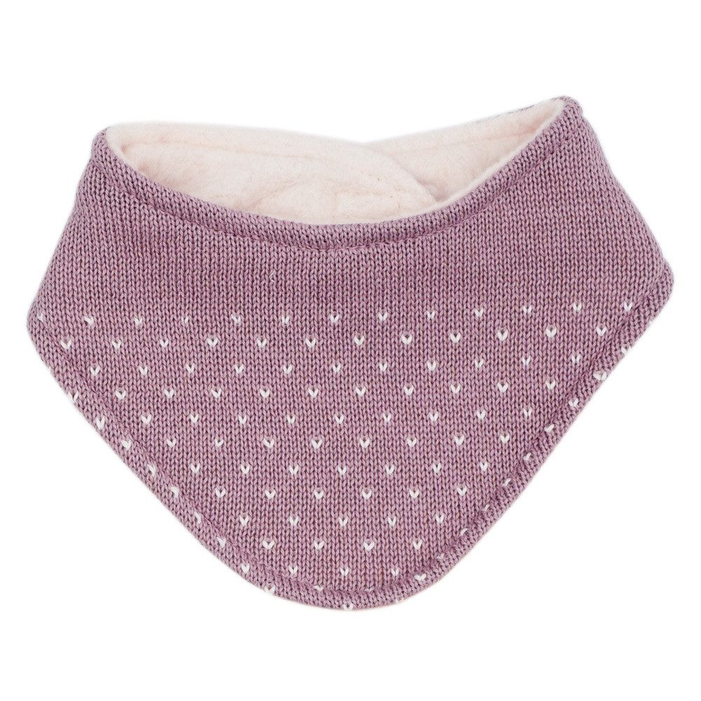 MAXIMO Halstuch BABY-Dreiecktuch Jacquard, Jerseyfutter, Klettverschluß, (1-St)