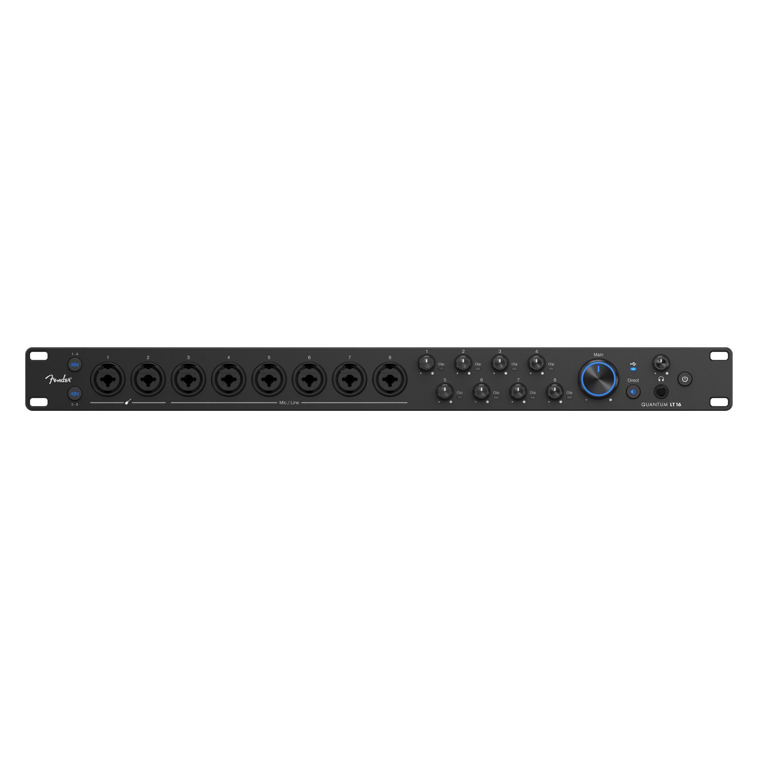 Fender Fender Audio-Interface Quantum LT 16 16-Kanal Digitales Aufnahmegerät (Acht hochwertige Mikrofonvorverstärker)