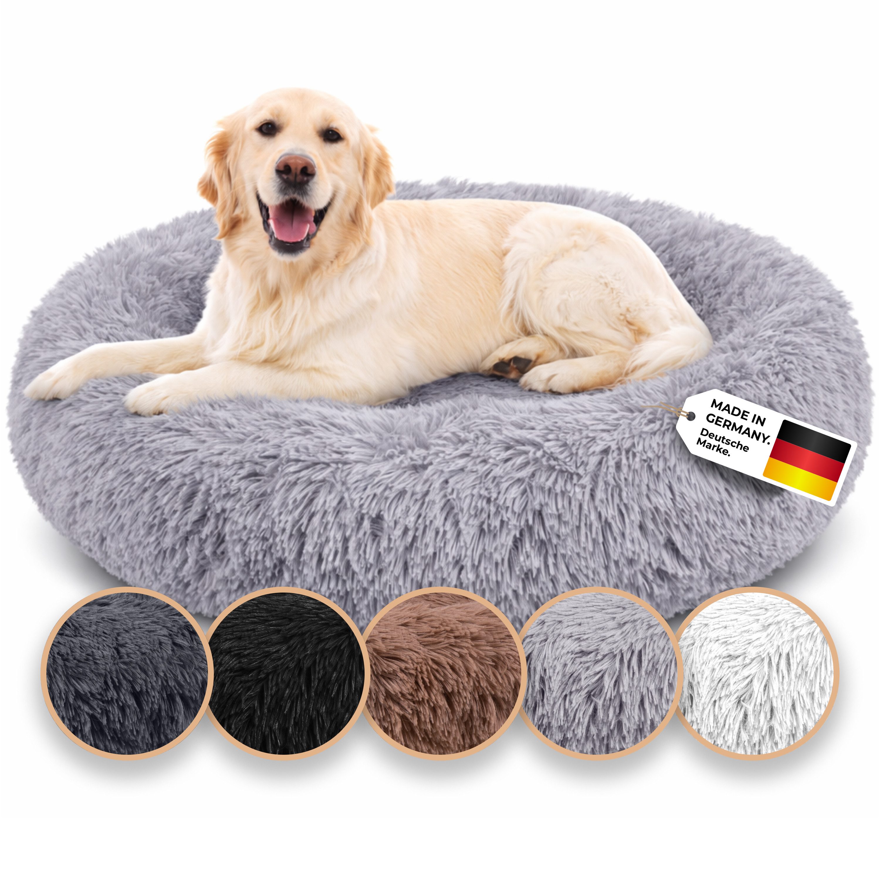 Tierbett Kuschelweiches Hundebett mit Bezug - Original Belune - Made in Germany