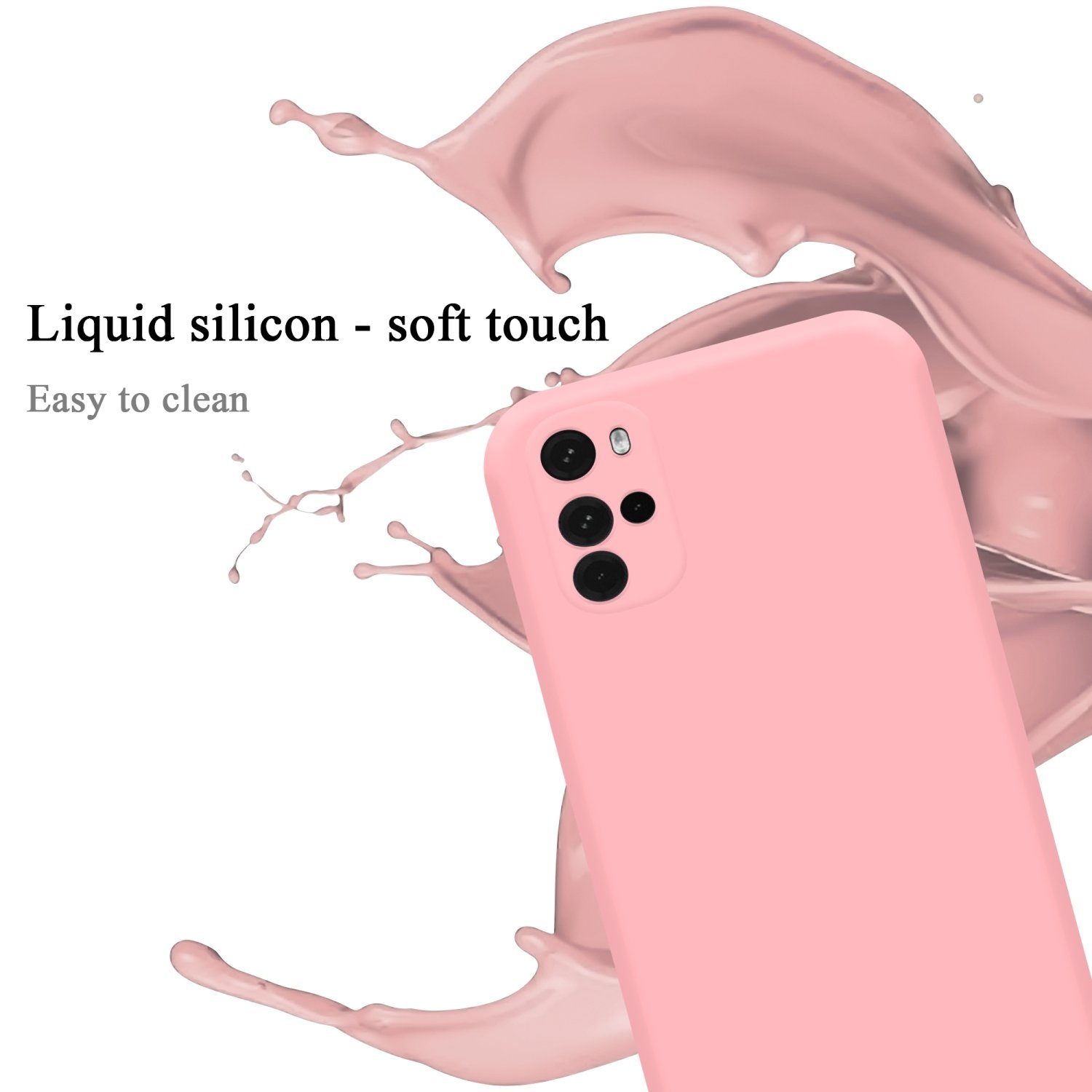 Cadorabo Handyhülle für Motorola MOTO G22 Hülle Motorola MOTO G22, Flexible Hülle TPU Silikon Schutzhülle Back Cover Case