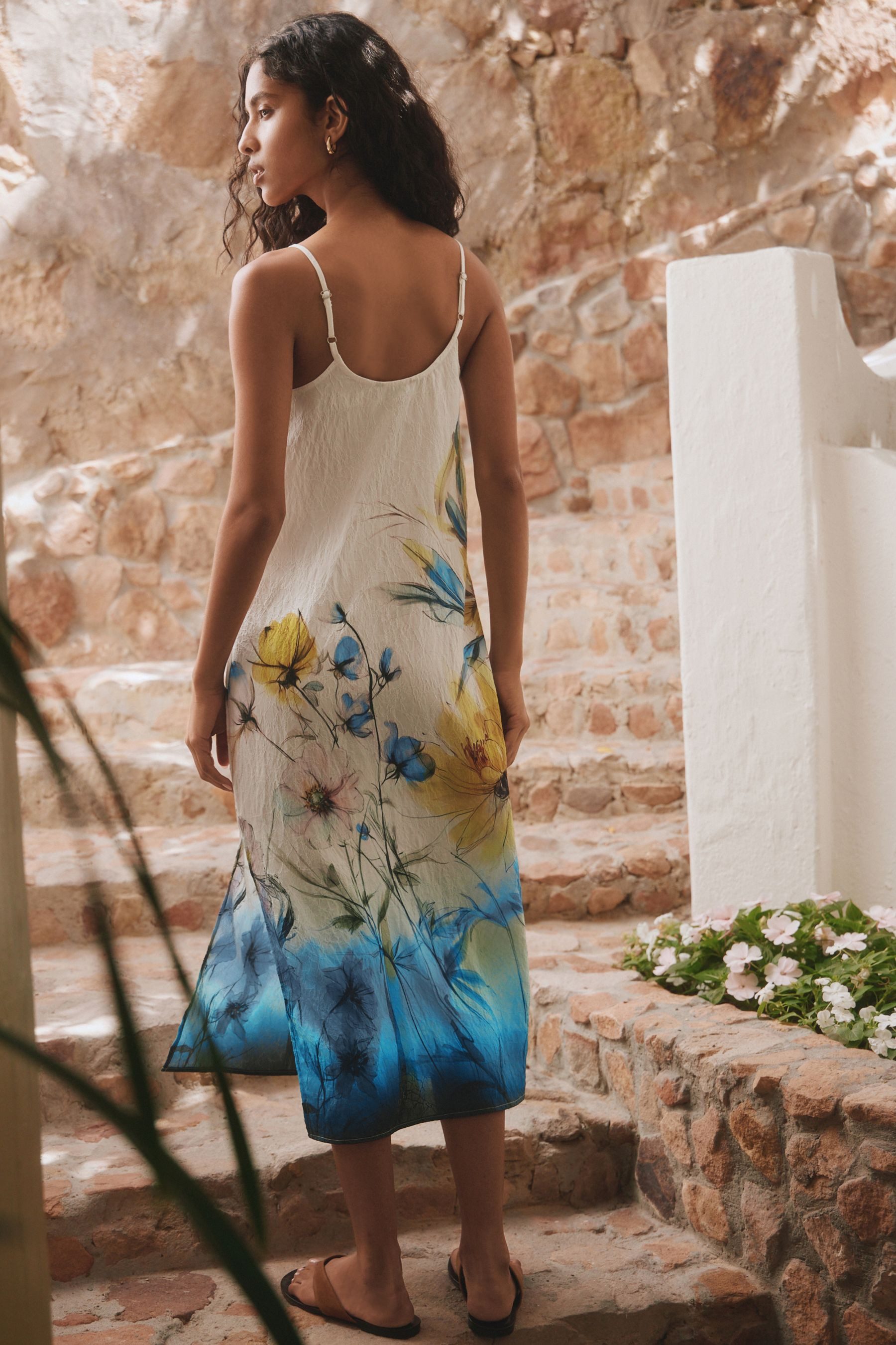 Next Midikleid Verschlussloses Midi-Sommerkleid (1-tlg) günstig online kaufen
