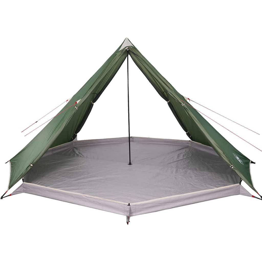 vidaXL Tipi-Zelt Tipi-Familienzelt 8 Personen Grün Wasserdicht, Personen: 8 (1 tlg)