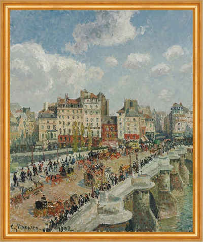 Kunstdruck The Pont-Neuf Camille Pissarro Brücke Seine Paris Frankreich Stadt B A, (1 St)