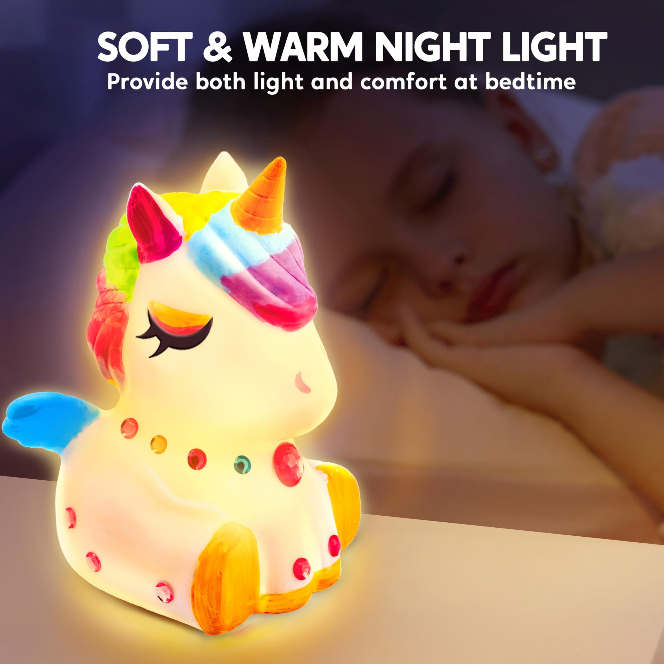 Klever Kits Bastelscheren Klever Kits Einhorn Lampe Bastelset Kinder ab 6+ jahre, (1-tlg) – Bild 4 von 5