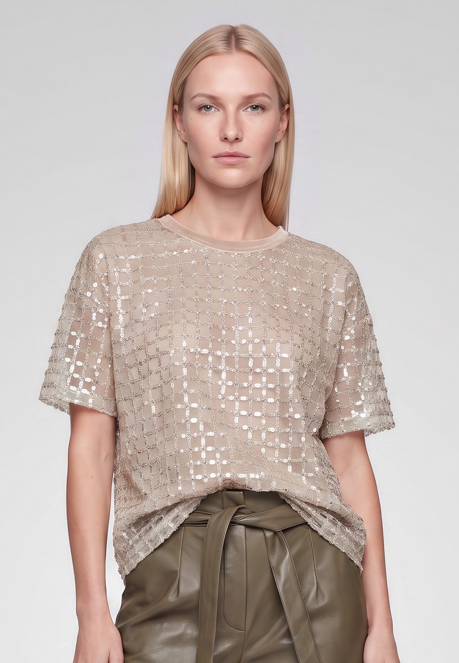 MARC AUREL Shirtbluse mit Pailletten