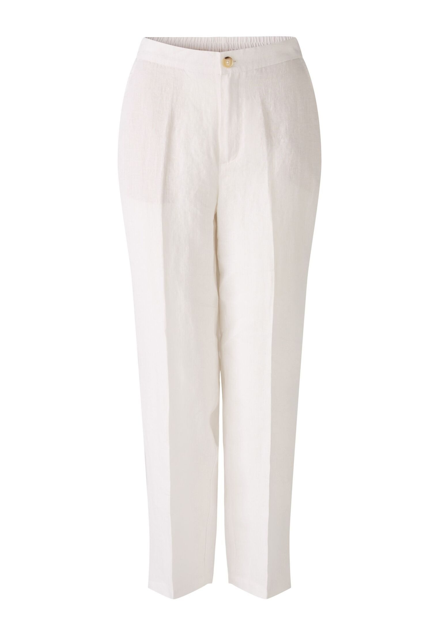 Oui Stoffhose Leinenhose Mid waist, cropped