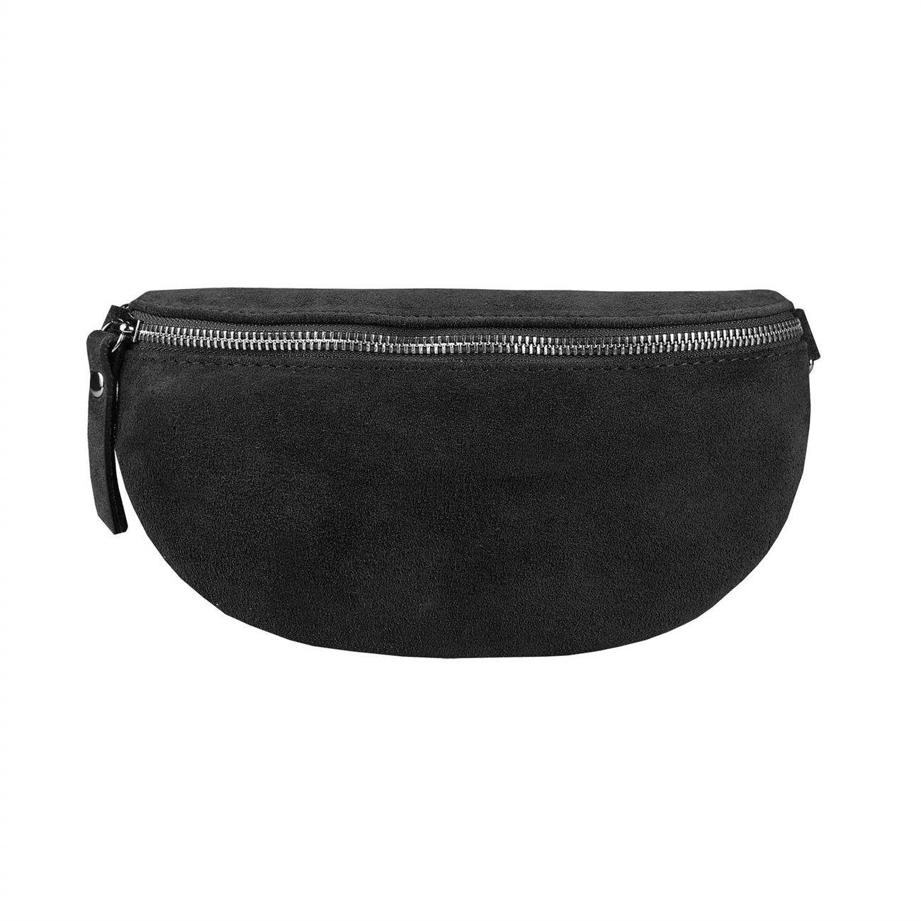 ITALYSHOP24 Bauchtasche MADE IN ITALY Damen Leder Gürteltasche Hüfttasche CrossBody Bag Handy, als Schultertasche, CrossOver, Umhängetasche tragbar