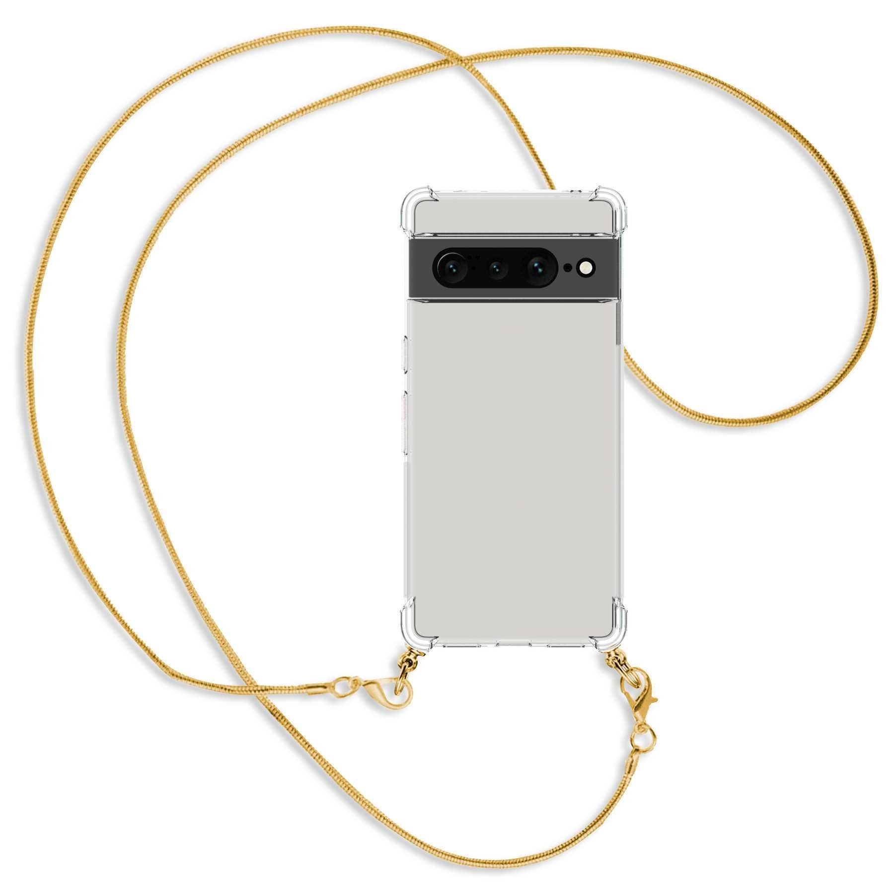 mtb more energy Handykette für Google Pixel 7 Pro [NC-606-MK], Umhängehülle mit Metallkette [NC-606-MK]