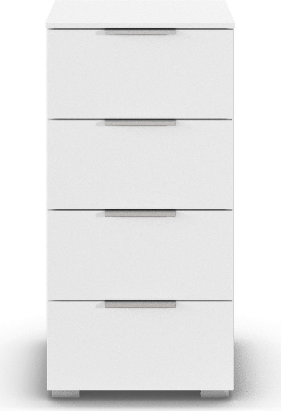 OTTO home Schubkastenkommode Highboard Sideboard Schubladenkommode Kommode Schlafzimmer ASTANA (Breite 40 cm / Höhe 81 cm), mit 4 geräumigen Schubladen, Kantengriff in Alufarben MADE IN GERMANY