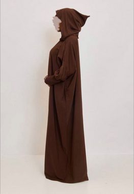 Aymasal Maxikleid Einteiliger Jilbab Hoodie Gebetskleid integrierter Hijab Kapuze Einteiliger Jilbab Hoodie, Kapuze, Locker
