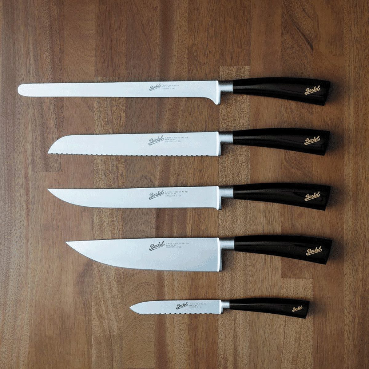 Berkel Kochmesser Van Berkel International Elegance Set mit 6 Steakmessern Schwarz