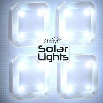 Starlyf LED Gartenleuchte Solar Lights, Sensor, LED fest integriert, warmweiß, Leistungsstarke, Solarleuchte, 4 oder 8 Stück