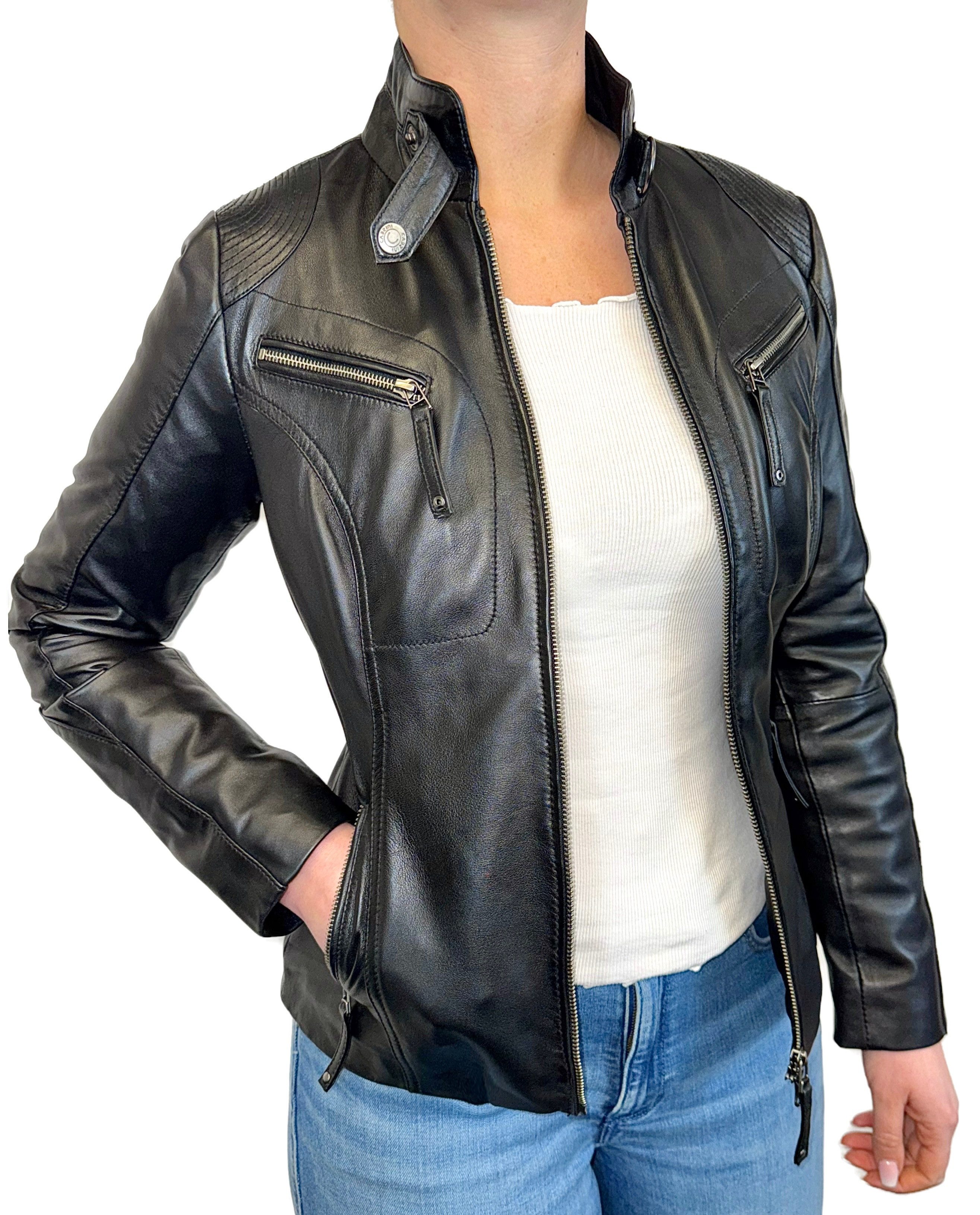 Cabrini Lederjacke aus feinstem Lammnappa günstig online kaufen