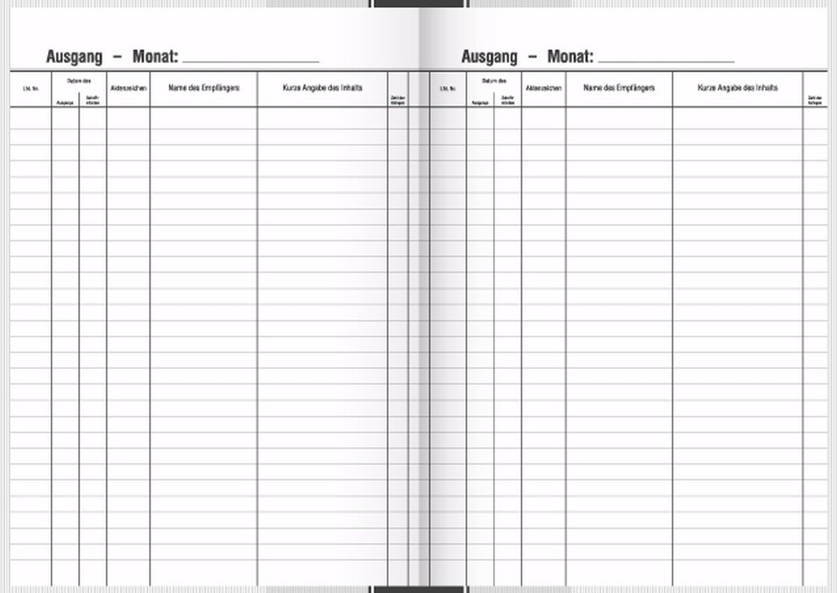 Thumbnail - König & Ebhardt Formularblock Postausgangsbuch A4 96 Blatt
