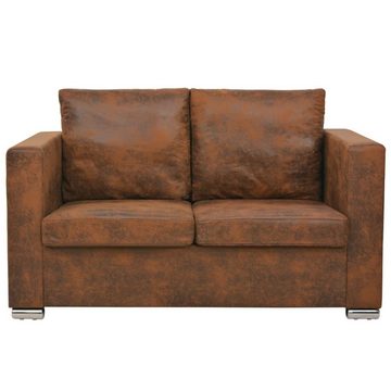 furnicato 2-Sitzer Sofa 137 x 73 x 82 cm Künstliches Wildleder