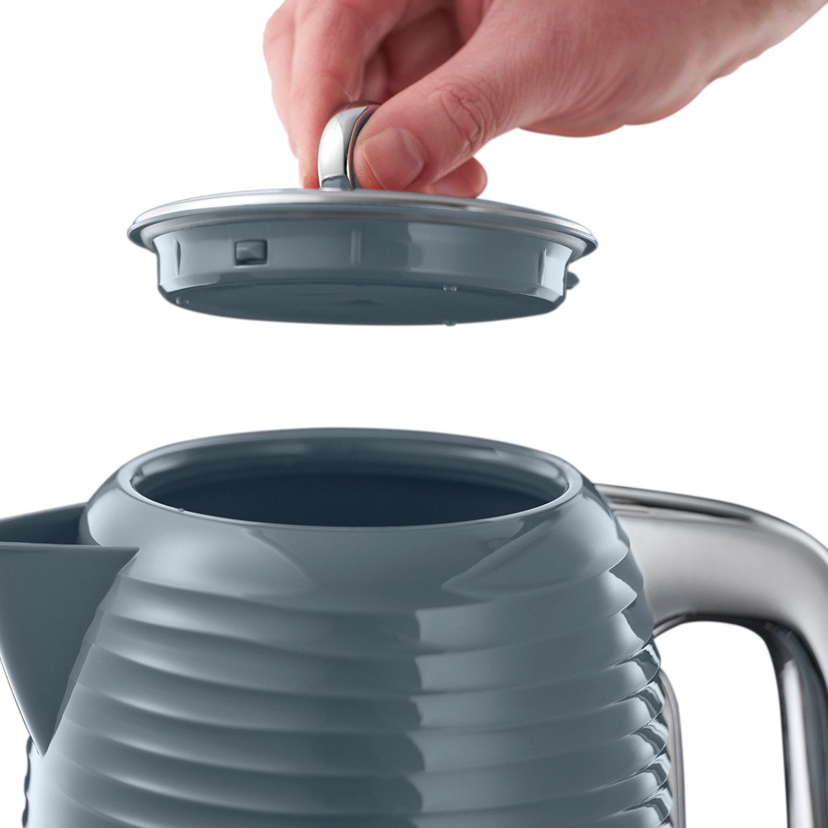 RUSSELL HOBBS Wasserkocher Inspire 24363-70, 1,7 l, 2400 W, hochwertige Hochglanz-Struktur, Schnellkochfunktion