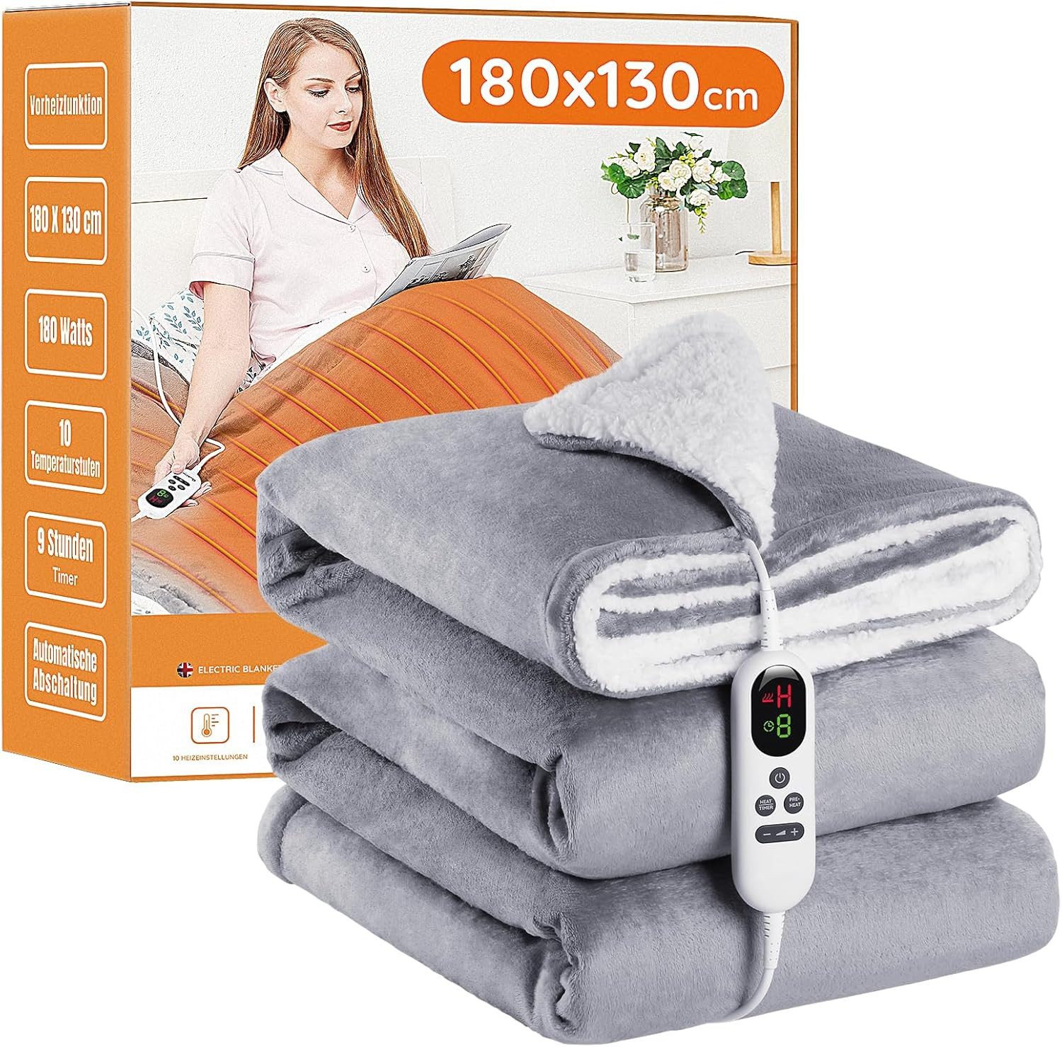 Mia&Coco Heizdecke Electric Heated Blanket Throw