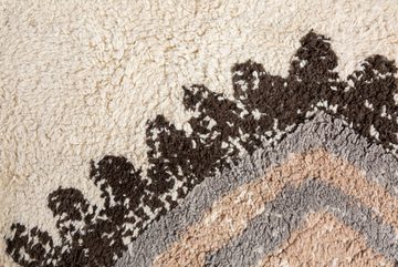 Teppich ETHNO 230x160cm beige / bunt, riess-ambiente, rechteckig, Höhe: 10 mm, Wohnzimmer · Baumwolle · getuftet · geometrische Muster · Boho