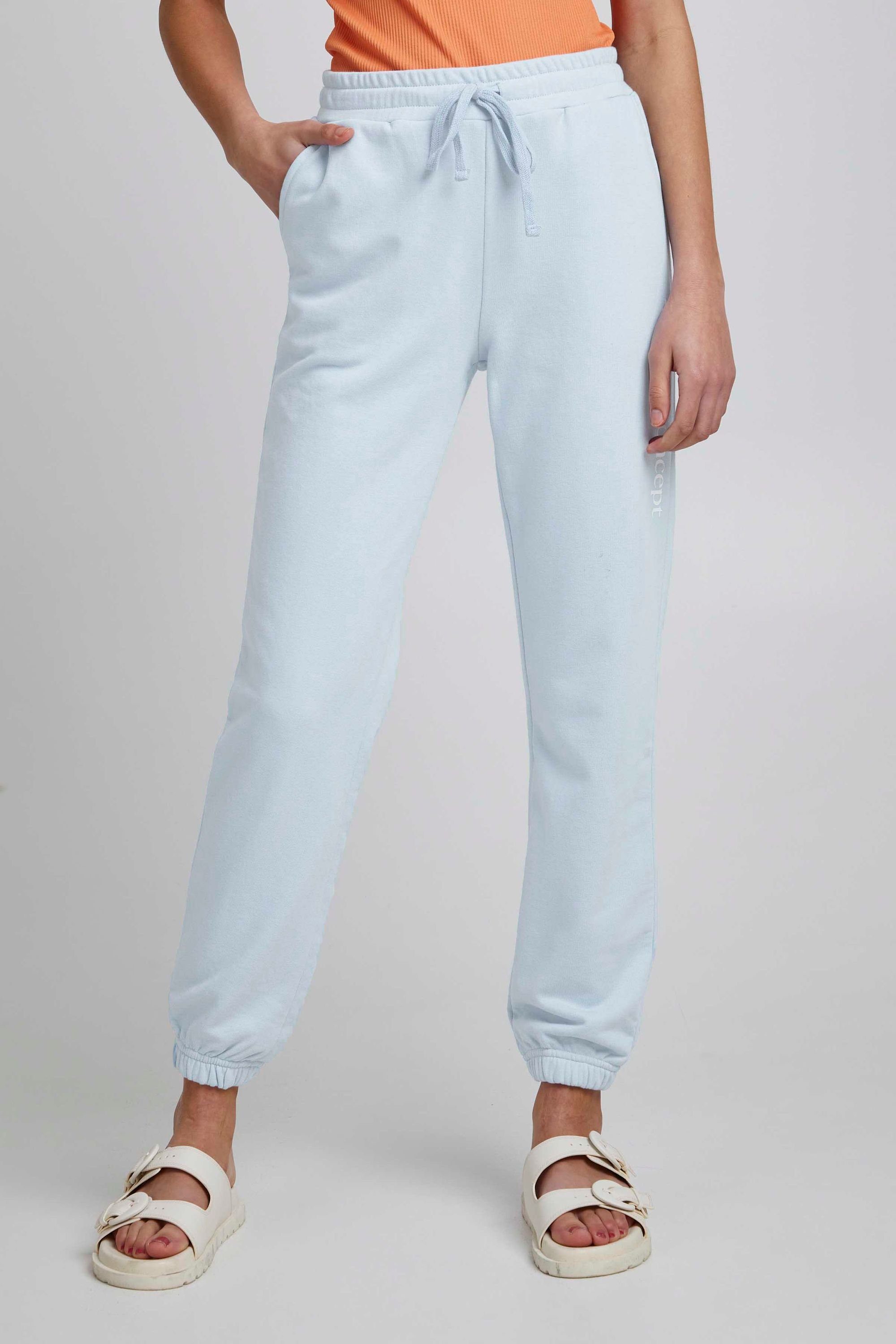 TheJoggConcept. Sweathose JCSAFINE JOGGING PANTS - 22800021 Lässige Sweatpant mit Logoprint Cashmere Blue (144115)