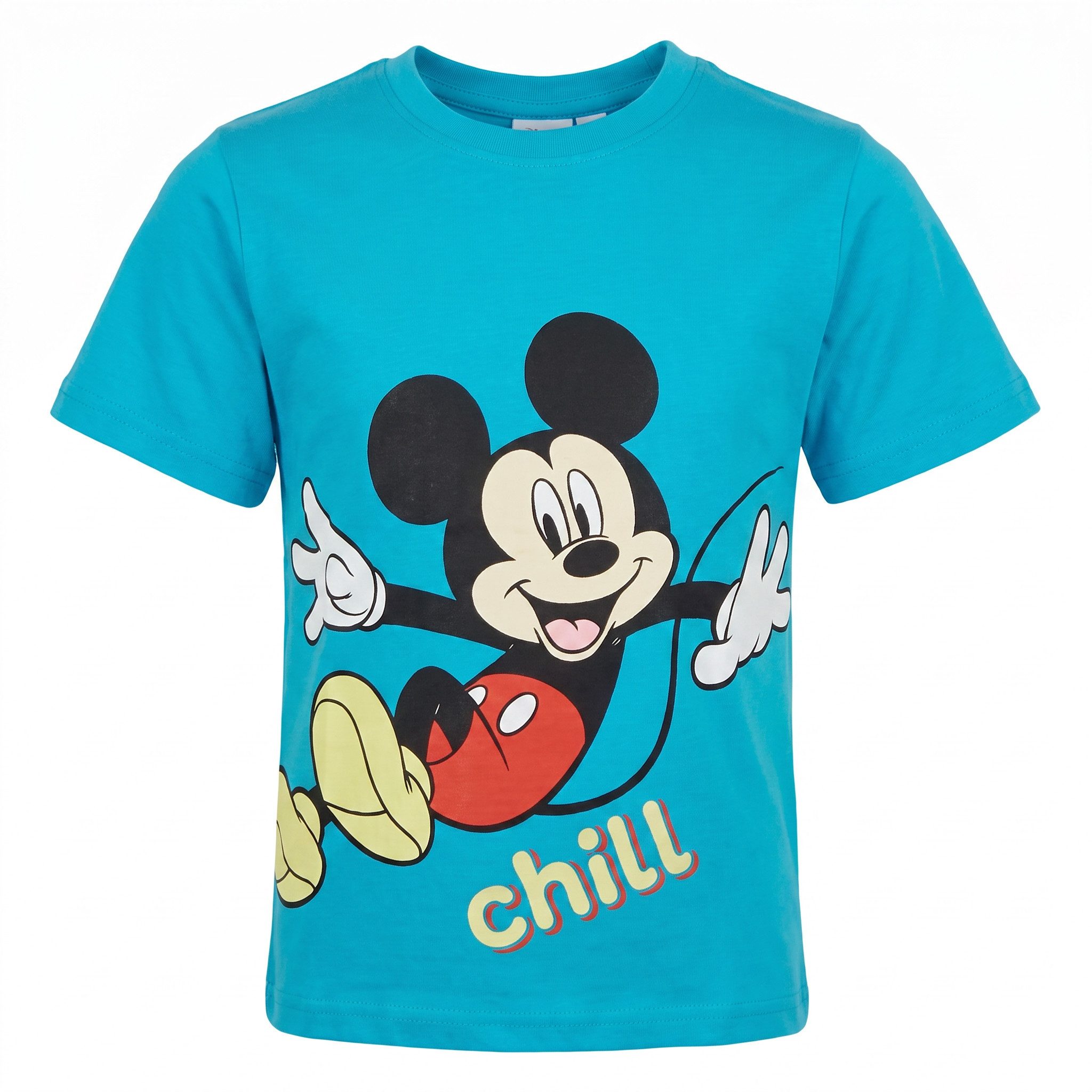 Disney Print-Shirt Disney Mickey Maus Kinder Jungen kurzarm T-Shirt Shirt 100% Baumwolle, Gr. 98 bis 128