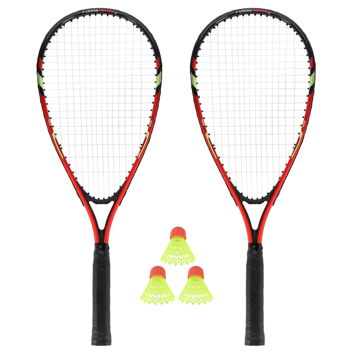 Badmintonschläger NRS001 Crossminton Set 2 Schläger 3 Speeders Tasche