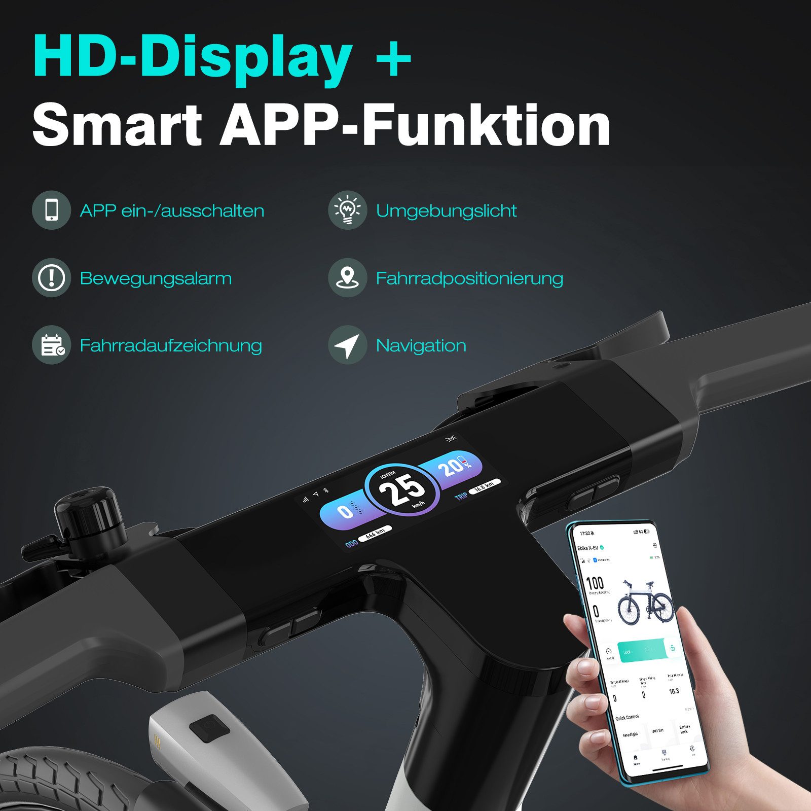 HITWAY E-Bike City Bike 29 Inch Electric Bicycle with 4G GPS Tracking, Max. 70km Range, 1 Speed, Derailleur Gears, 250W Rear Motor, 345.6 Wh, (1 piece), Samsung Battery Smart E-City Bike, Anti-Theft System & IPX5